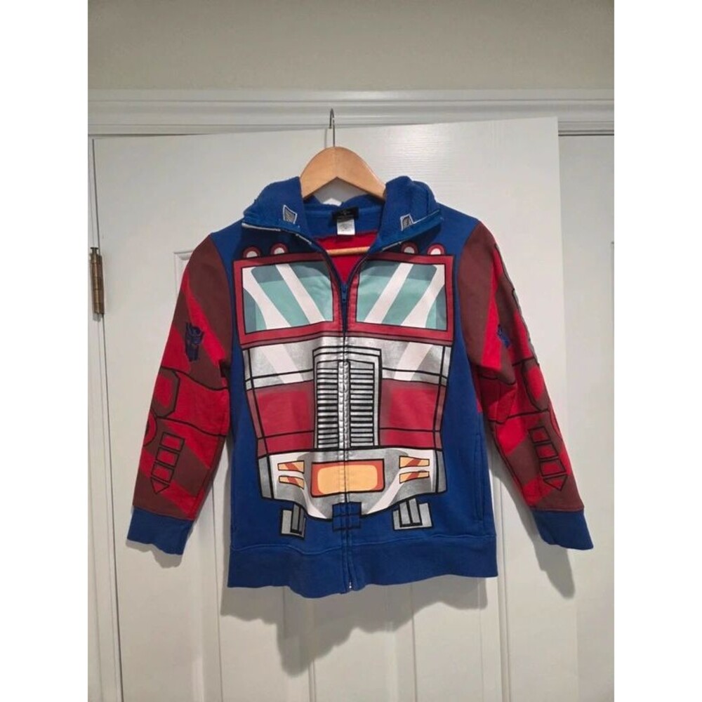 Universal Studios Transformers Optimus Prime Costume Zip Hoodie Youth Medium